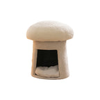 Creamy Mushroom Cat Bed Shoe Changing Stool