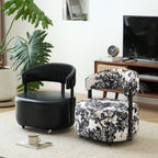 Rotatable Solid Wood Backrest Beanbag Chair