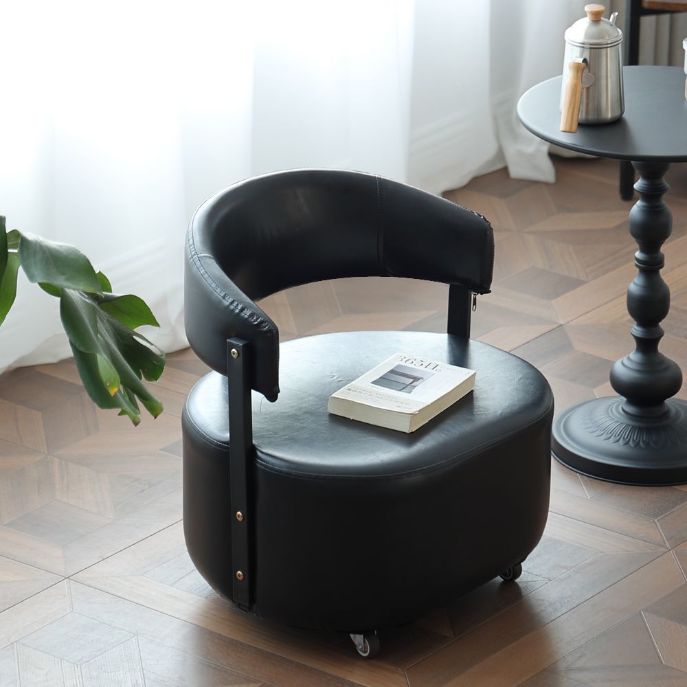 Rotatable Solid Wood Backrest Beanbag Chair