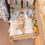 Solid Wood Cat Bed With Removable And Washable Cat Bed