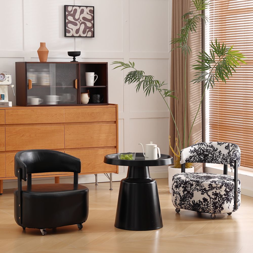 Rotatable Solid Wood Backrest Beanbag Chair