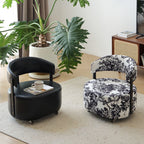 Rotatable Solid Wood Backrest Beanbag Chair